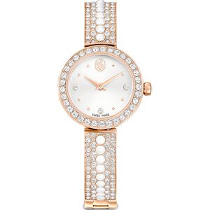 SWAROVSKI 施華洛世奇 Matrix Pearl 水晶珍珠手鐲式手錶 女錶-29mm 送禮推薦 5705406
