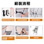 【啾愛你】高背月亮折疊椅-深藍色, , large