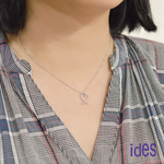 [ides愛蒂思] 成年禮 生日禮 日系輕珠寶OL系列設計款14K金項鍊鎖骨鍊/守護, , large