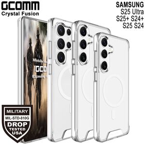 GCOMM 三星 S25 Ultra S25+ S25 磁吸晶透軍規防摔殼 Crystal Fusion MagSafe