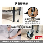 KIWISH 90x60x210cm Black 5-Tier Wire Shelving Unit | Heavy Duty Metal Storage Rack | Made in Taiwan, Free Shipping, , large