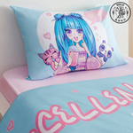 【SOLO Vintage】LCW Home Spacegirl Duvet Cover Set 100x200cm, , large