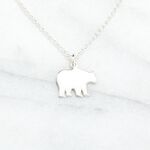 【Angel & Me】可愛北極熊 (大) Polar Bear s925 純銀 項鍊 情人節 禮物, , large