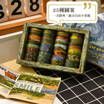 【上手家居】梵谷印象美術紙膠帶組 梵谷印象(手帳貼紙/裝飾貼紙/和風紙膠帶), , large