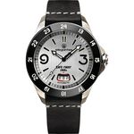 elegantsis x CafeRacer 經典復古機械錶-銀x黑/44mm ELJR65AS-C1NW1L, , large