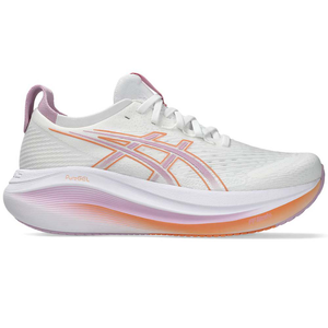 [秉宸] ASICS GEL-NIMBUS 27 (D) 女慢跑鞋 橘粉白 寬楦 1012B752-101