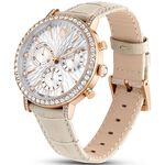 SWAROVSKI 施華洛世奇 Matrix TennisChrono 水晶三眼計時手錶 女錶-36mm 5702849, , large