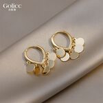 【Gulicc】古莉可 耳環 小金圓片耳扣 耳環, , large