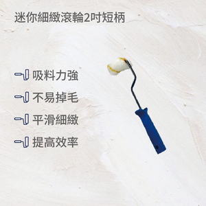 迷你細緻滾輪2吋短柄(2入)