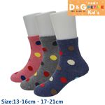 【D&G KIDS】圓點3/4童襪<中灰,13-16cm>D387 短襪 襪子, , large