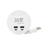 【WiWU】Smart Flash Charge 35W GaN 4-Port USB Extension Power Supply 2C2A, , large