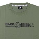 KINGO-大尺碼-男款 圓領T恤-軍綠-413127, , large