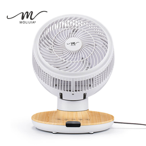 MOLIJIA M187 Fully Automatic DC Inverter Brushless Circulating Fan - 9-inch - White Wood Grain / Desktop / DC Fan