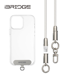 iBRIDGE 編織掛繩急速充電線-140cm-銀色, , large