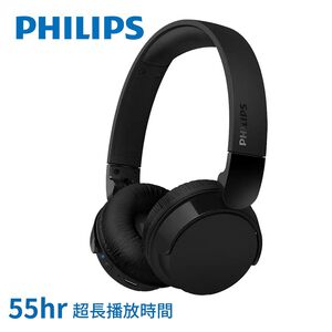 PHILIPS長續航無線耳罩耳機-TAH4209(黑色)