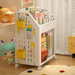 【AOTTO】洞洞板兒童雙層附輪書本收納架(AS-604), , large