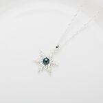 【Angel & Me】極光之星 珍珠 s925 純銀項鍊 雪花 情人 生日禮物, , large