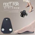 金德恩 GS MALL 台灣製造 醫療級足弓支撐型三點式透氣鞋墊 多種尺寸 止滑墊 扁平 足弓 久站 透氣鞋墊鞋墊, , large