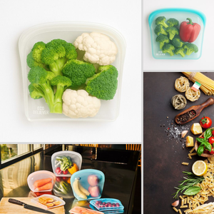 [JC ECO BELIEVER] 2000ml 水晶白矽膠食物袋 大開口存取方便 台灣食藥署合格 矽膠袋 食物袋 保鮮袋 密封袋 矽膠密封袋 Eco Believer