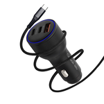 【amuok】120W All Power Fast Car Charger, 黑色, large