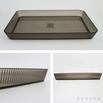 iBonjour奢簡托盤-大-透明黑-4入, , large