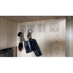 [熊好貼國際]正方小掛勾（4入一組，每片獨立）吊掛好幫手 免鑽 免打洞 無痕掛勾  凹凸、紋路牆面可貼(超黏)掛鉤, , large