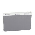 |快速出貨|Lesportsac 3-zip Cosmetic 三層拉鍊化妝包 -滾邊寧靜灰, , large