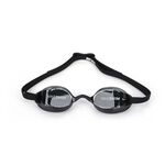 NIKE LEGACY 成人專業型泳鏡 游泳 競賽 比賽 訓練 運動 休閒 廣角 人體工學 調整便利 附鼻橋 黑白 深灰, 深灰, large