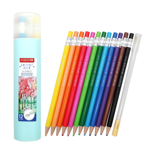 12-Color Mechanical Refillable Colored Pencils