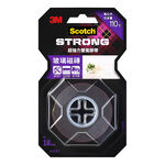 3M 超強力雙面膠帶18mm x 1.5M玻璃磁磚, , large