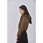 (S) foggia棉質連帽綠色外套二手衣, , large