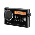SANGEAN AM/FM Dual-Band Digital Clock Radio (Black) PR-D4BK, , large