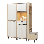 【唯熙傢俱】雷莎原木雙色5.3尺鞋櫃, , large