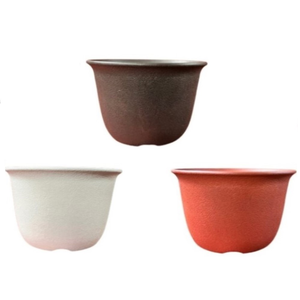 Shallow Plain Pot (Brick Red) &ndash; 6 inch