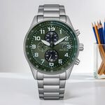CITIZEN 星辰 軍風飛行錶 光動能三眼計時手錶 CA0770-72X, , large