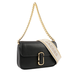 MARC JACOBS THE J MARC 平滑牛皮翻蓋二用包/黑色, , large