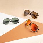 EYEGLE FRITZ Sunglasses EF-G002020 Black, , large