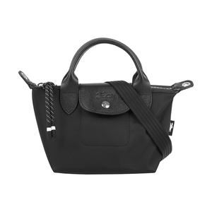 LONGCHAMP LE PLIAGE ENERGY 迷你再生帆布二用包(黑色)