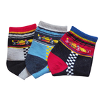 Kaimei Cotton] MIT Made in Taiwan Pure Cotton Racing Children's Socks F1 Racing Three Colors 18-22cm-8 Pairs, , large