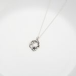 【Angel & Me】Sakura leaf vine s925 sterling silver necklace Birthday gift, , large