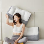 【FOCA】Japan's best-selling washable three-dimensional pressure relief traction space pillow, , large