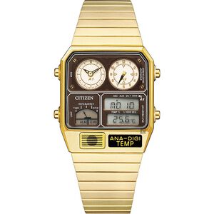 ∣ ∣CITIZEN星辰 ANA-DIGI TEMP 80年代復古手錶 指針/數位/溫度顯示 JG2103-72X