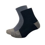 【BVD】銀纖維1/2毛巾底男襪4入<黑>B563 襪子 短襪 抑菌除臭襪, , large