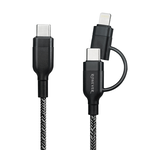 [RONEVER] TYPE-C二合一充電線(C+IOS) VPC188 60CM, , large
