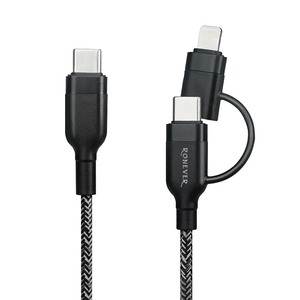 [RONEVER] TYPE-C二合一充電線(C+IOS) VPC188 60CM