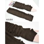 【現貨】MIT台灣製貝柔 日本時尚2用袖 襪套 手袖 袖套-純色麻花/直紋 P4556/P4555, , large