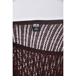(S) uniqlo質感羊毛棕色長袖上衣二手衣, , large