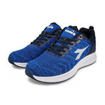 DIADORA迪亞多那 專業輕量慢跑男鞋 男運動鞋 反光 寬楦 透氣 編織 保護後跟 緩震 回彈 穩定 耐磨 防滑 藍, , large