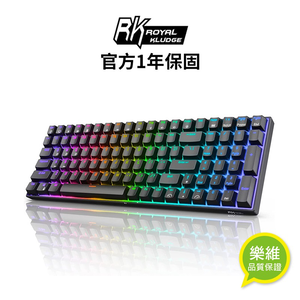 [樂維科技]RK100 96% 藍牙三模無線機械鍵盤 茶軸 RGB 黑色