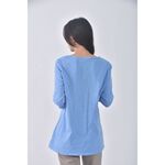 (S) collection j 3質感棉質純棉藍色長袖上衣二手衣, , large